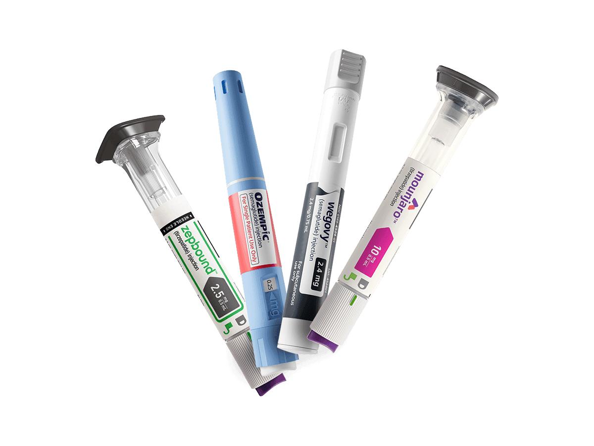 Ozempic®, Wegovy®, Zepbound®, and Mounjaro® branded products